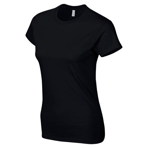 Tricou personalizat pentru femei din bumbac gildan negru